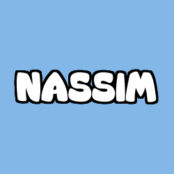 Coloriage pr&eacute;nom NASSIM