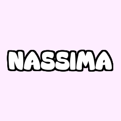 Coloriage prénom NASSIMA