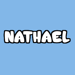 Coloriage prénom NATHAEL