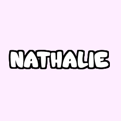 Coloriage prénom NATHALIE