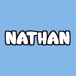 Coloriage prénom NATHAN
