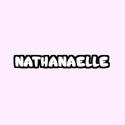 Coloriage prénom NATHANAELLE
