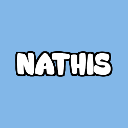 Coloriage prénom NATHIS