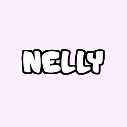 Coloriage prénom NELLY