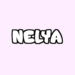 Coloriage prénom NELYA