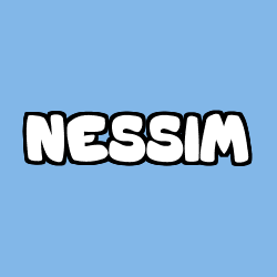 Coloriage pr&eacute;nom NESSIM