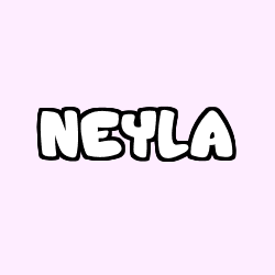 Coloriage prénom NEYLA