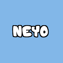 Coloriage prénom NEYO