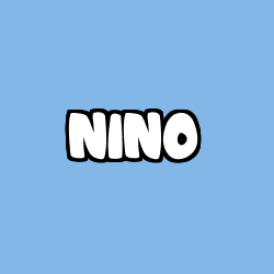Coloriage prénom NINO
