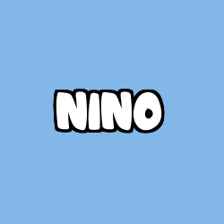 Coloriage pr&eacute;nom NINO