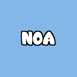 Coloriage prénom NOA
