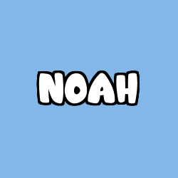 Coloriage prénom NOAH