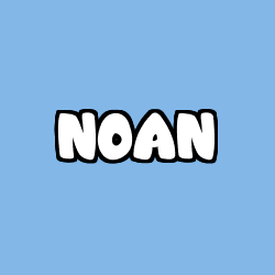 Coloriage prénom NOAN
