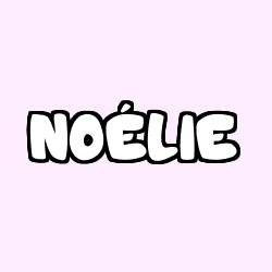 Coloriage prénom NOÉLIE