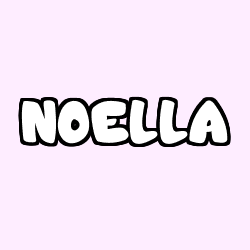 Coloriage prénom NOELLA