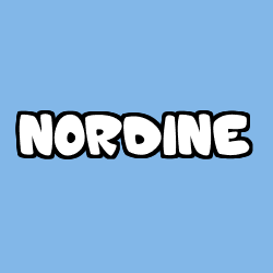 Coloriage prénom NORDINE