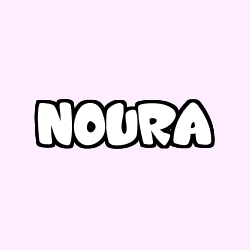 Coloriage prénom NOURA