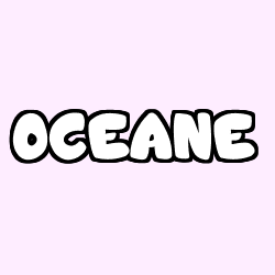 Coloriage prénom OCEANE
