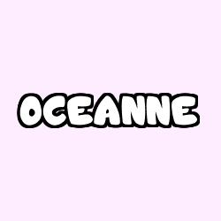 Coloriage prénom OCEANNE