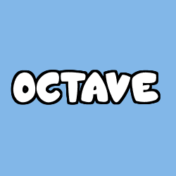 Coloriage pr&eacute;nom OCTAVE