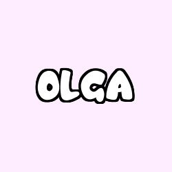 Coloriage prénom OLGA