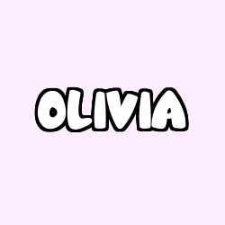 Coloriage prénom OLIVIA