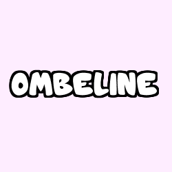 Coloriage prénom OMBELINE