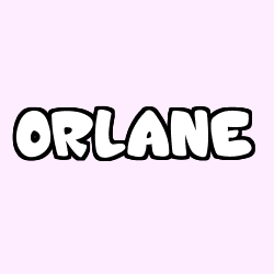 Coloriage prénom ORLANE