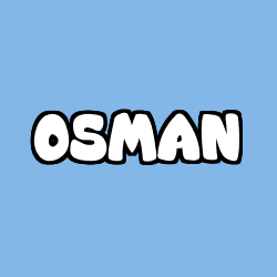 Coloriage prénom OSMAN
