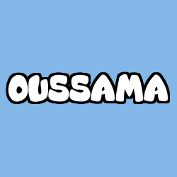 Coloriage prénom OUSSAMA