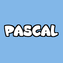 Coloriage prénom PASCAL