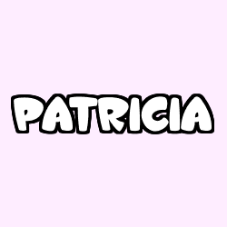 Coloriage prénom PATRICIA