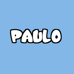 Coloriage prénom PAULO