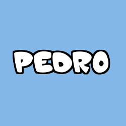 Coloriage prénom PEDRO