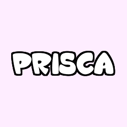 Coloriage prénom PRISCA
