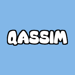 Coloriage prénom QASSIM