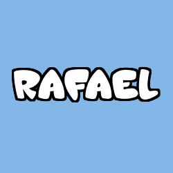 Coloriage prénom RAFAEL