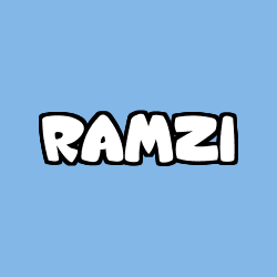 Coloriage prénom RAMZI