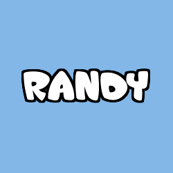 Coloriage prénom RANDY