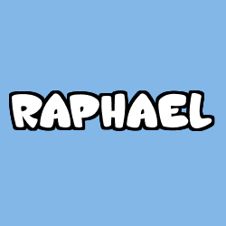 Coloriage prénom RAPHAEL