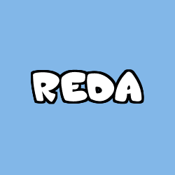 Coloriage prénom REDA