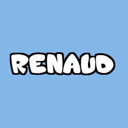 Coloriage prénom RENAUD