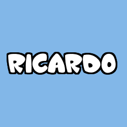 Coloriage prénom RICARDO