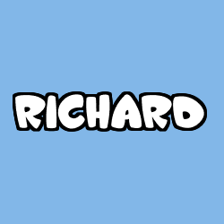 Coloriage prénom RICHARD