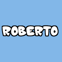 Coloriage prénom ROBERTO