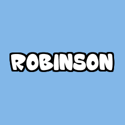 Coloriage prénom ROBINSON