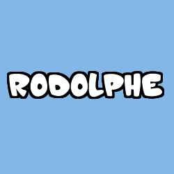 Coloriage prénom RODOLPHE