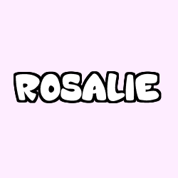 Coloriage prénom ROSALIE