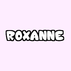 Coloriage prénom ROXANNE