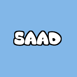 Coloriage prénom SAAD